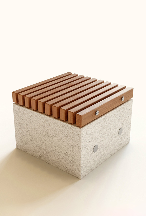 SOCA Concrete Stool-Grid