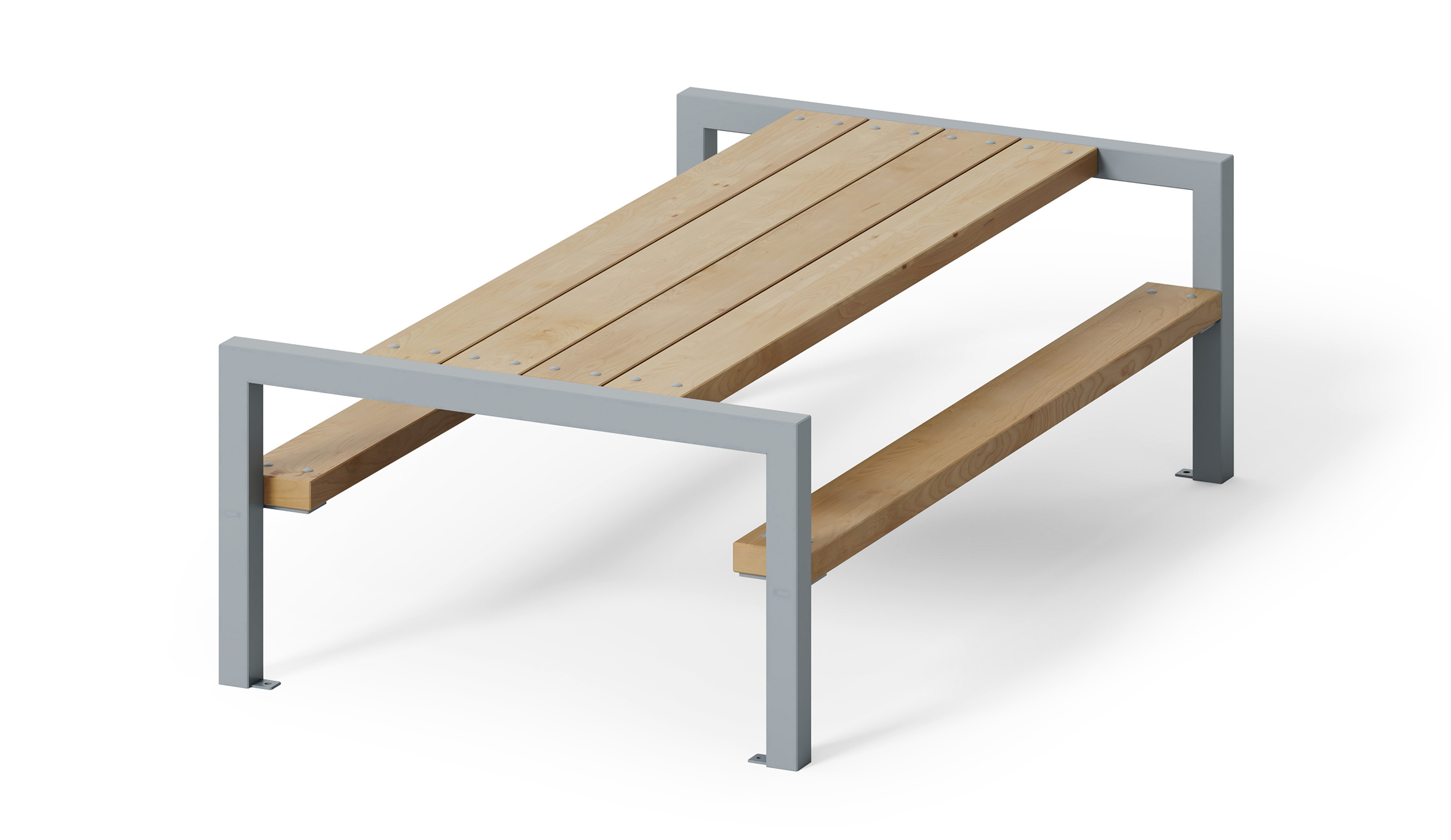 ARRY Single Picnic Table in hardwood