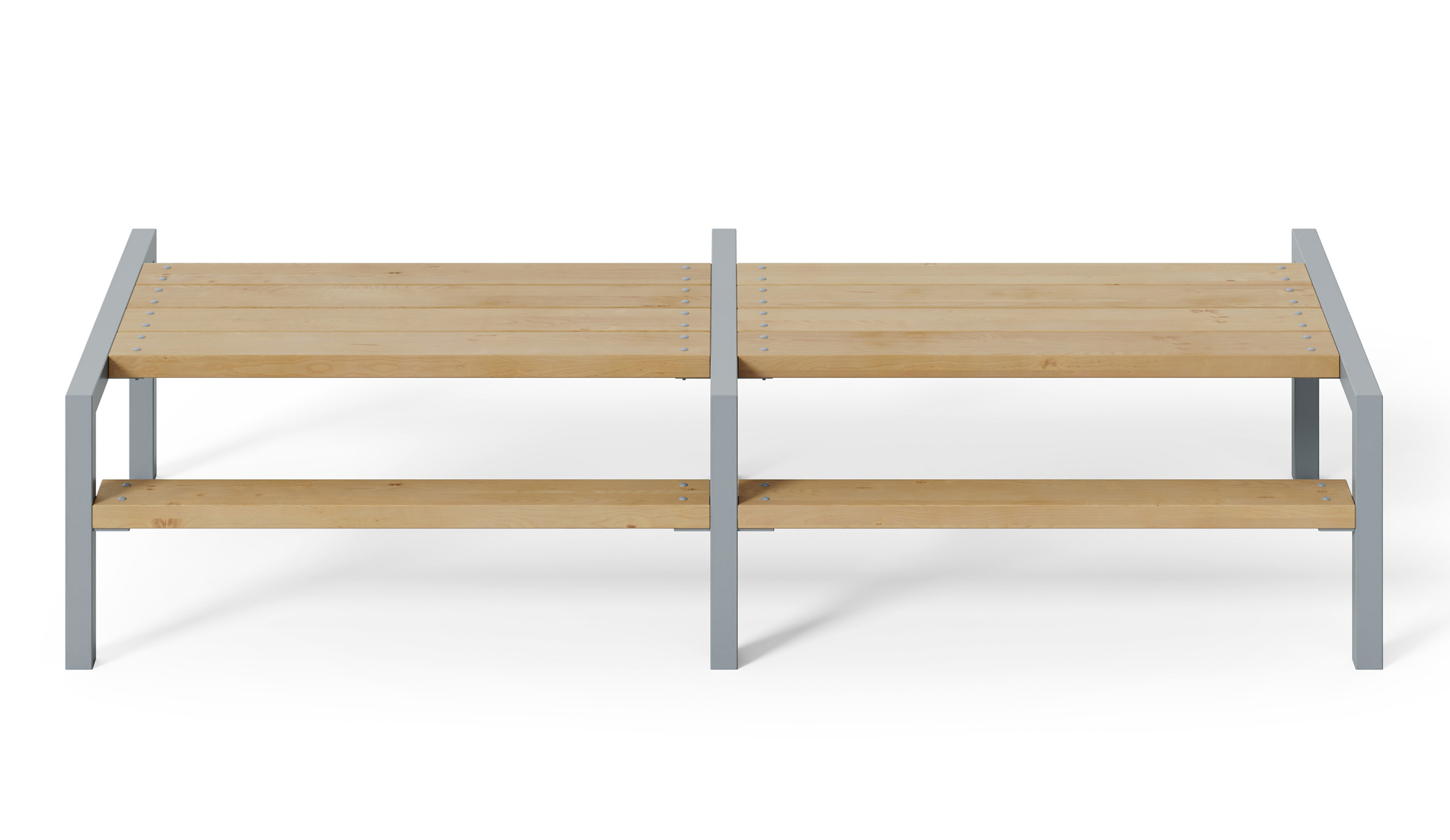 ARRY Double Picnic Table in hardwood
