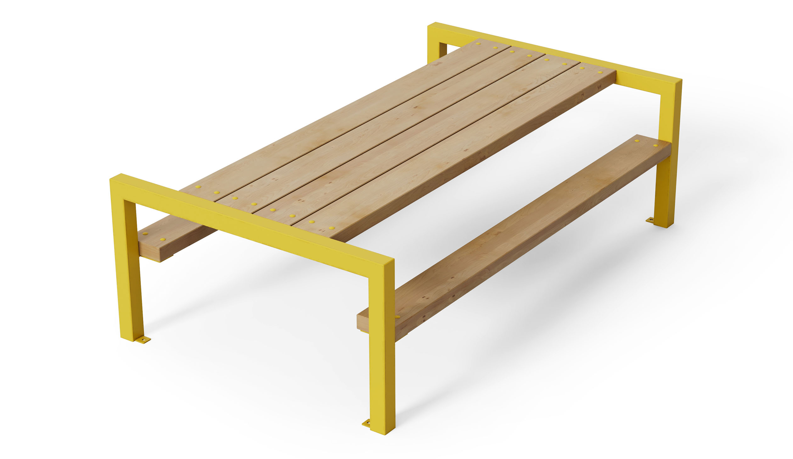 ARRY Single Picnic Table in hardwood